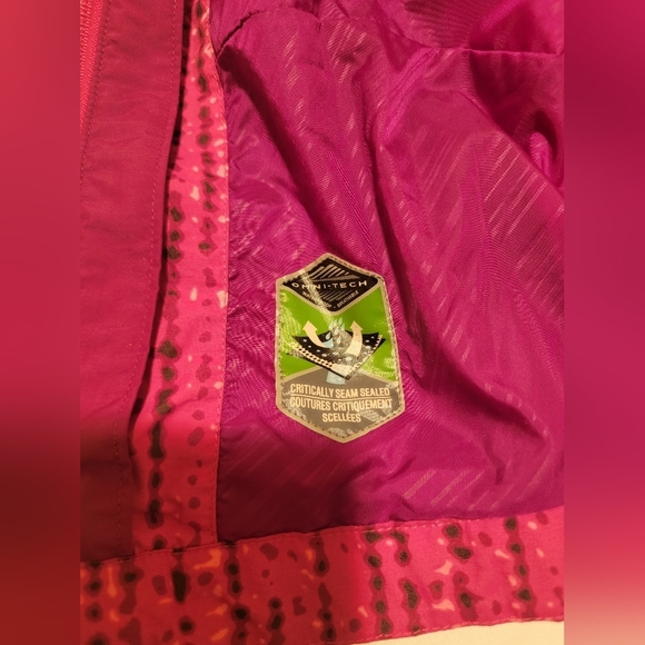 Columbia Jacket Omni Shield Pink HoodedJacket SpringCoat Youth Barbiecore Easter - Picture 9 of 12